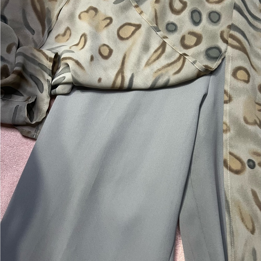 Gantos Tan Gray Loungewear Womens 14 Long Pants Zipper - Picture 6 of 7